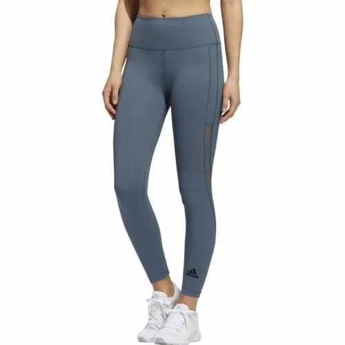 2 x Adidas Womens Blue Heat Training Sport Leggings