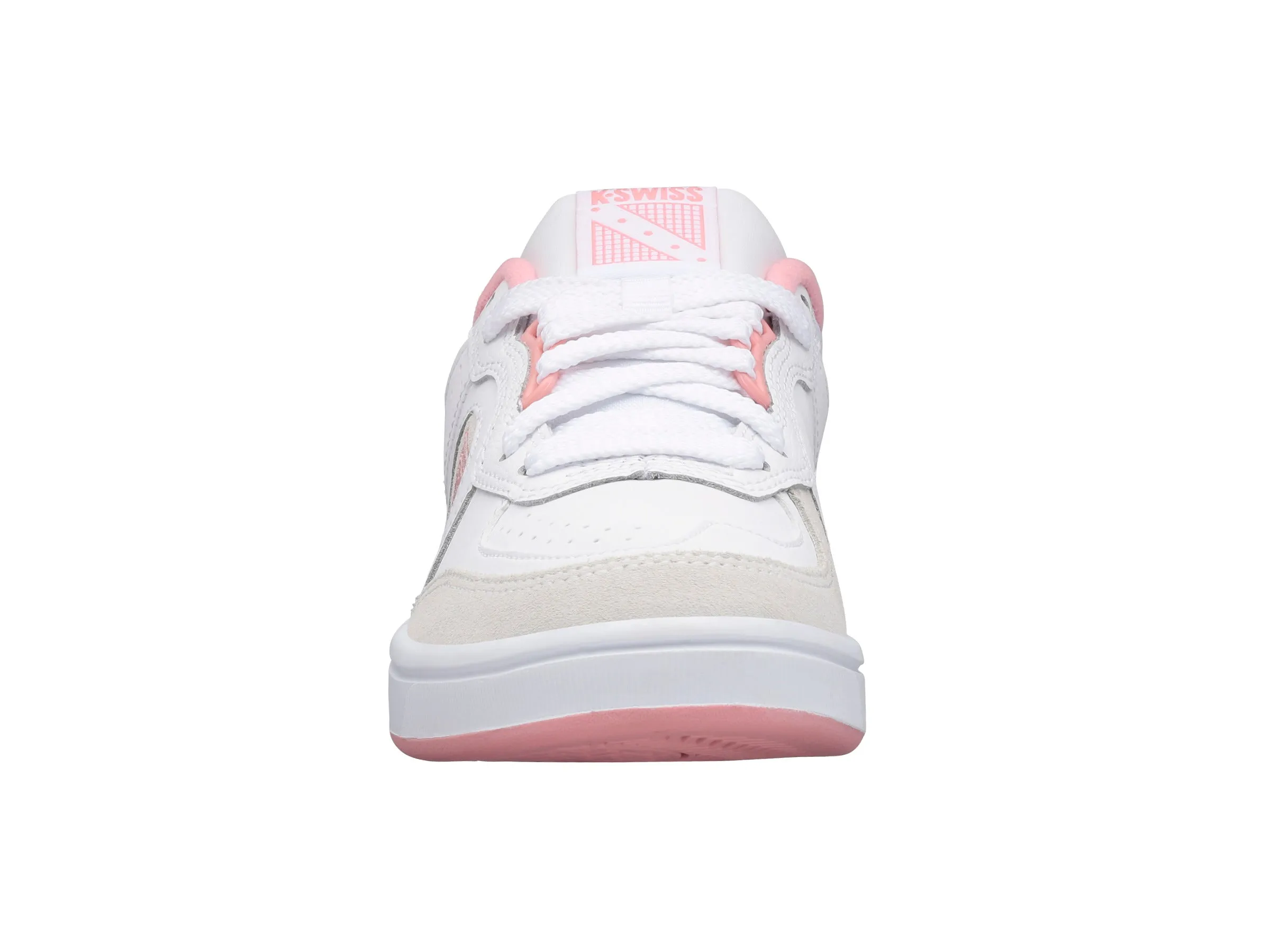 96802-973-M | WOMENS NORTH COURT | WHITE/FLAMINGO PINK