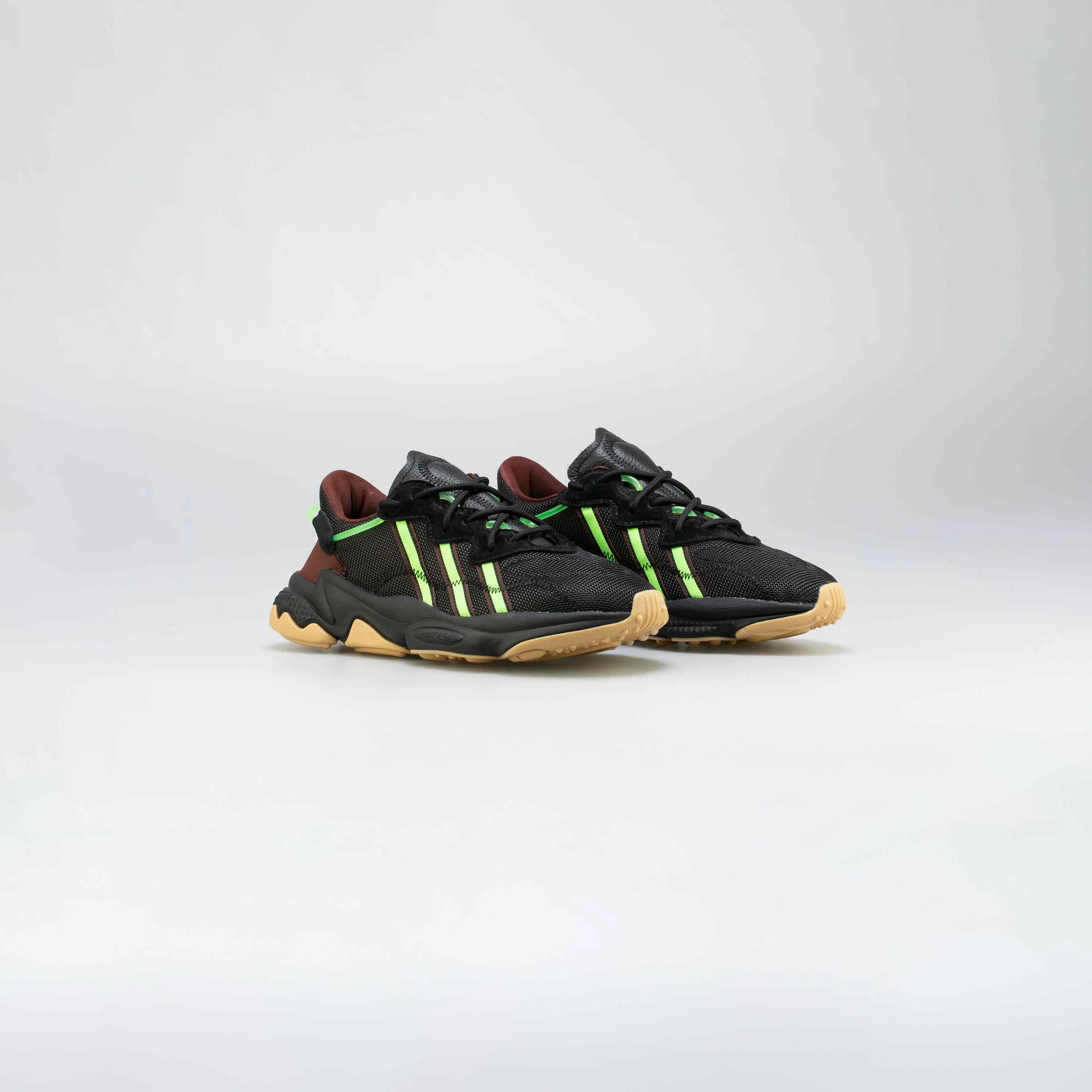 adidas Originals X Pusha T Ozweego Mens Running Shoe - Black/Green/Gum