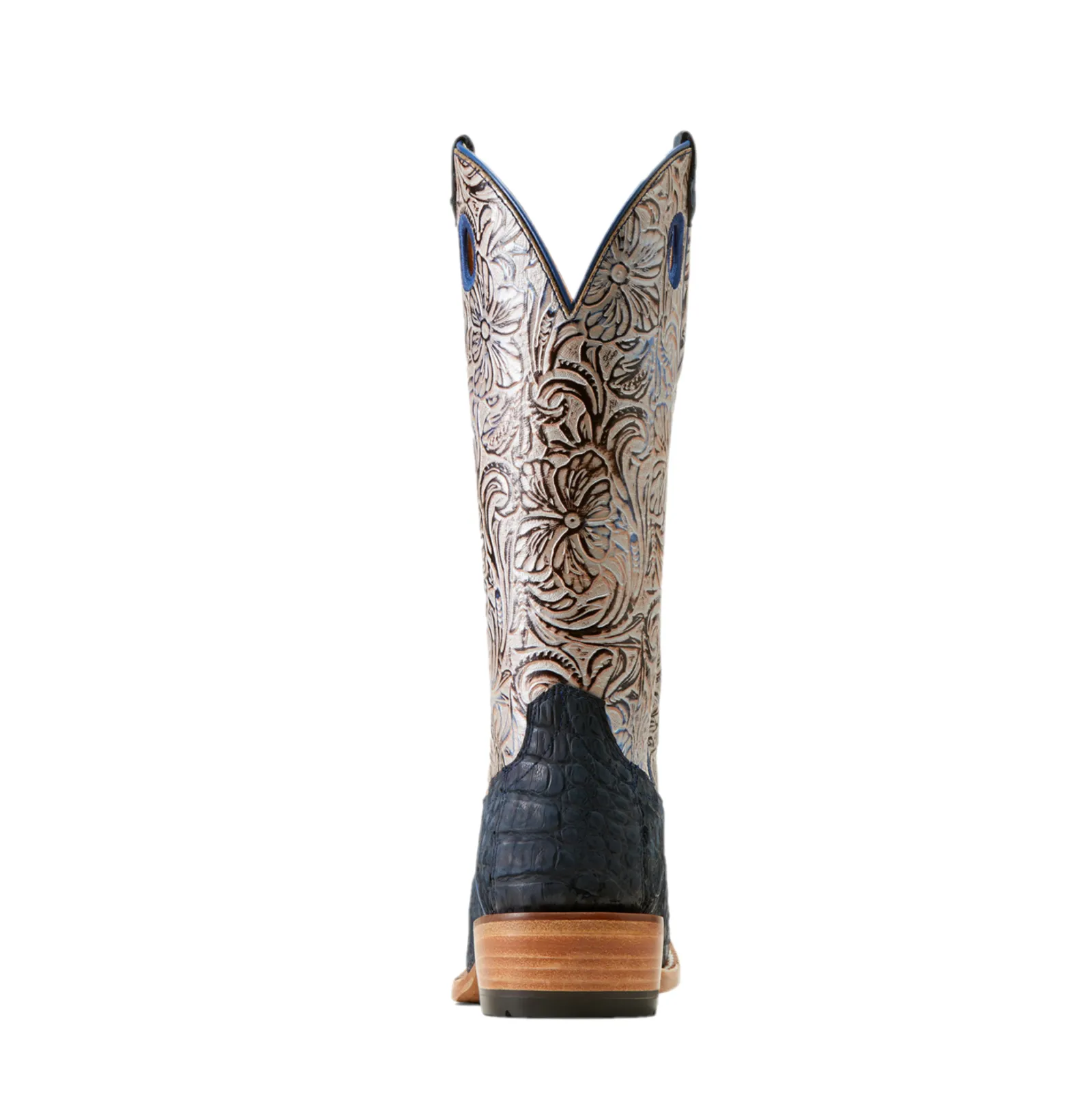 Ariat Ladies Futurity Boon Navy Sueded Caiman Western Boots 10050966