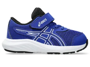 ASICS KID'S CONTEND 9 HOOK N' LOOP BLUE/WHITE RUNNING SHOES