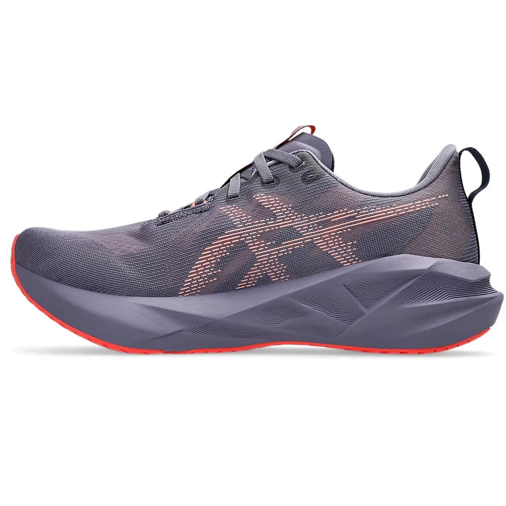 Asics Women's Novablast 5 Running Shoes Greyish Purple / Coral Reef