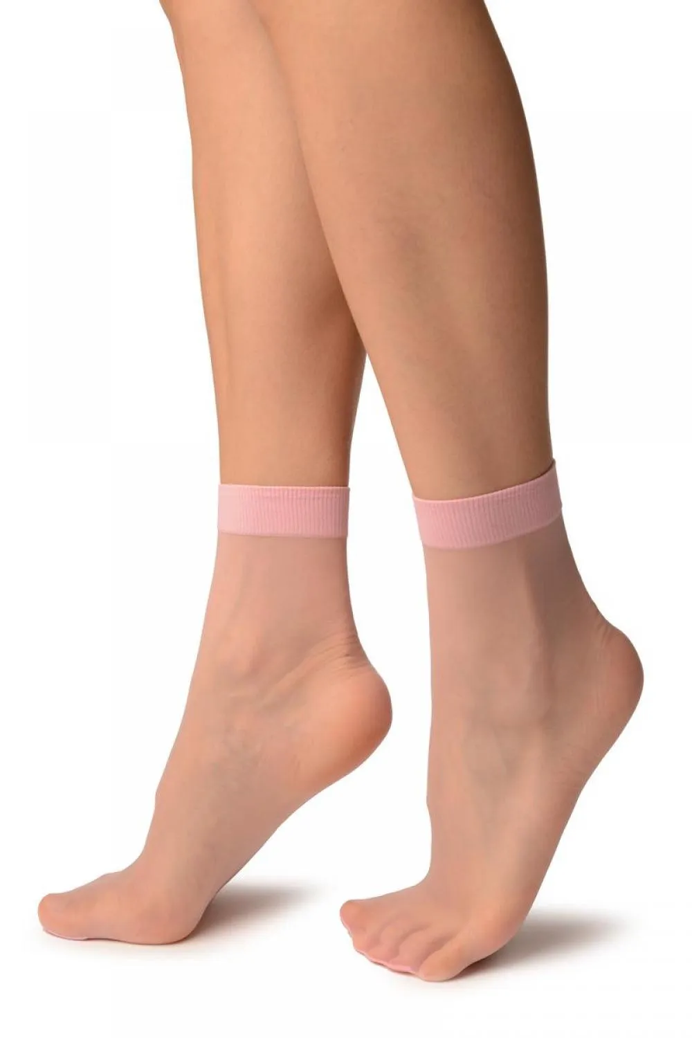 Baby Pink Summer Ankle High Socks