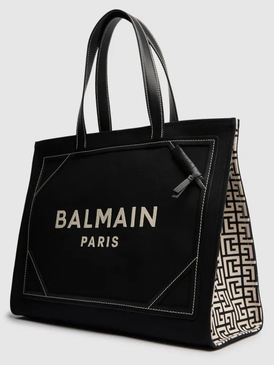 Balmain   B-army Monogram canvas tote bag 