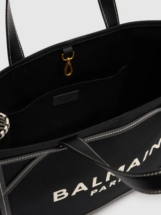 Balmain   B-army Monogram canvas tote bag 