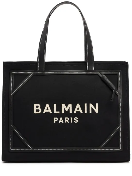 Balmain   B-army Monogram canvas tote bag 