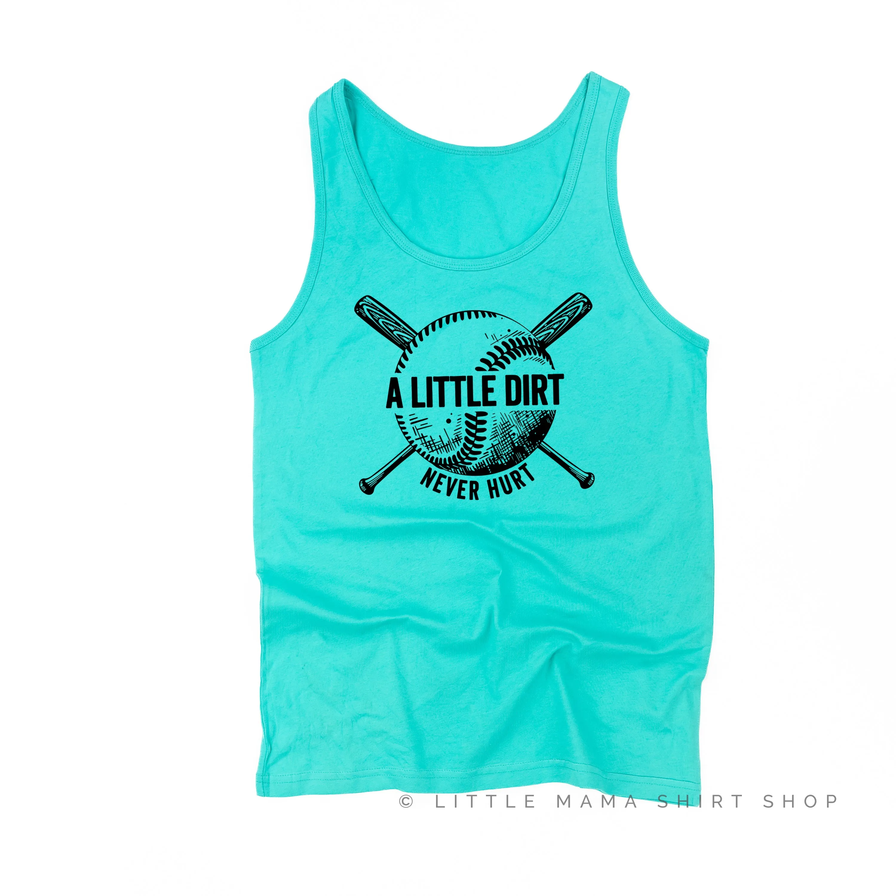 Baseball - A Little Dirt Never Hurt  - Unisex Jersey Tank