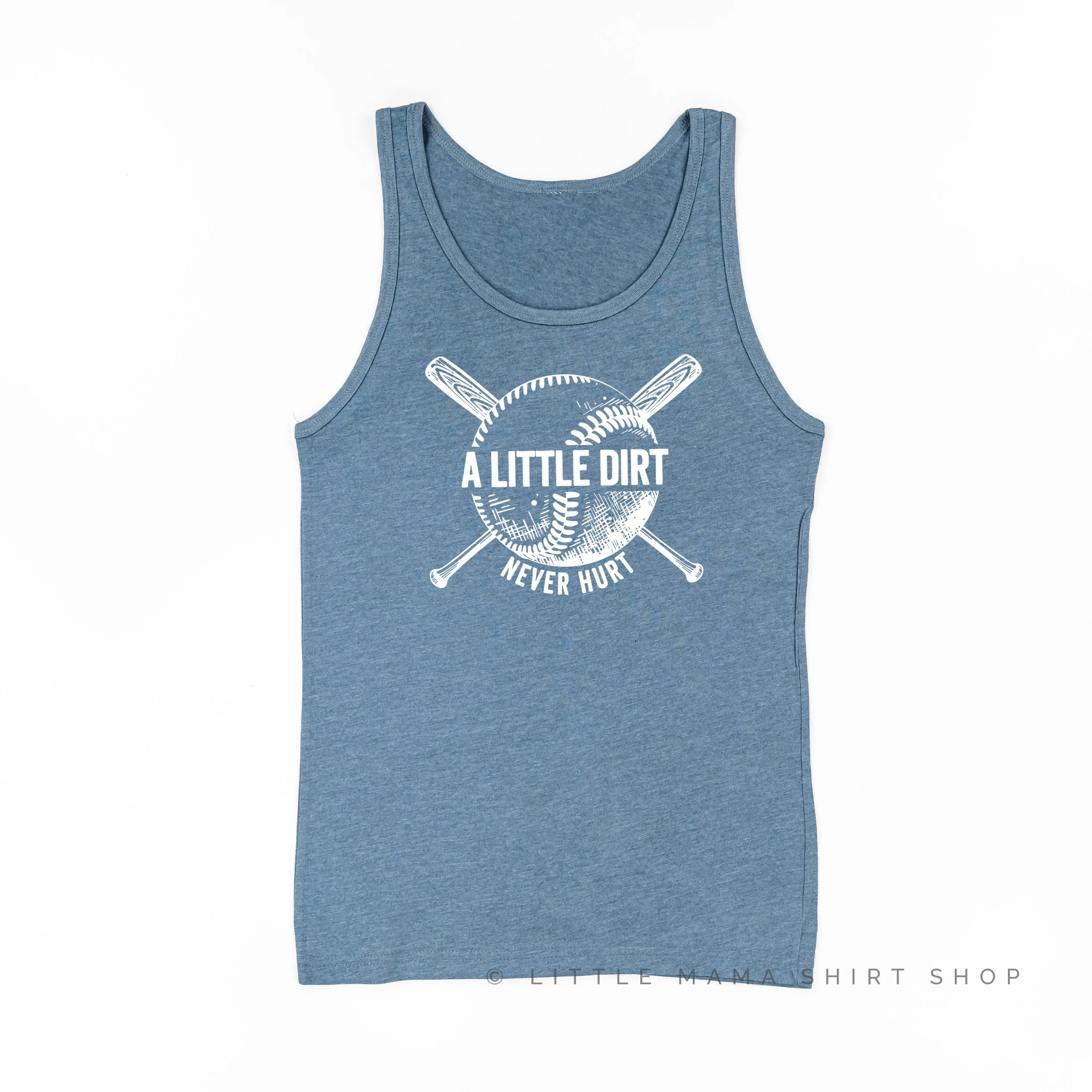 Baseball - A Little Dirt Never Hurt  - Unisex Jersey Tank