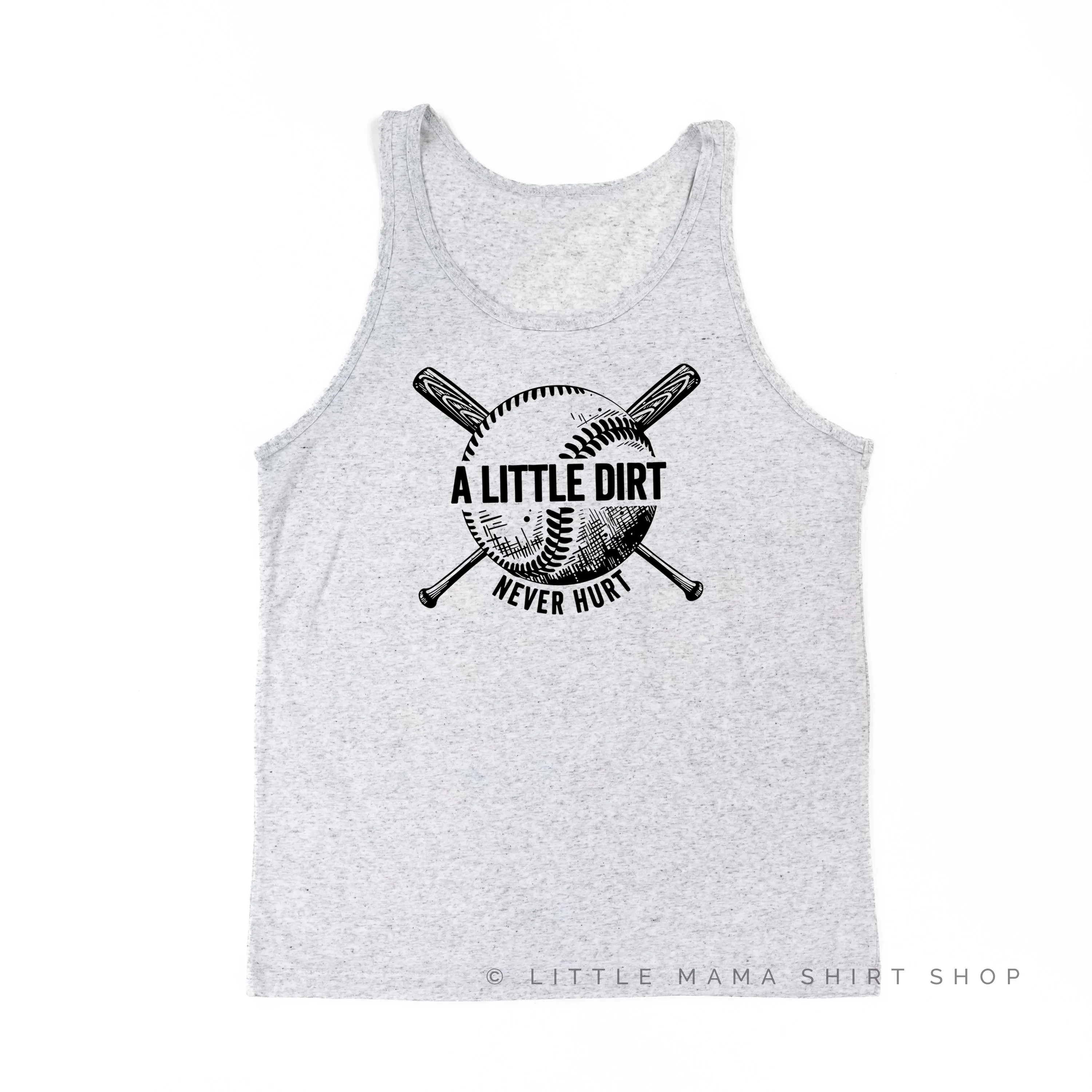 Baseball - A Little Dirt Never Hurt  - Unisex Jersey Tank