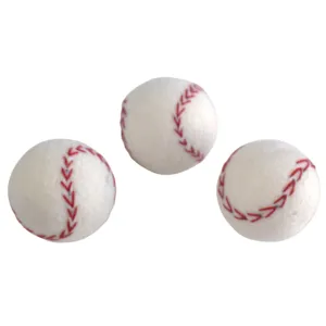 Baseball Felted Shapes- Set of 3 or 5