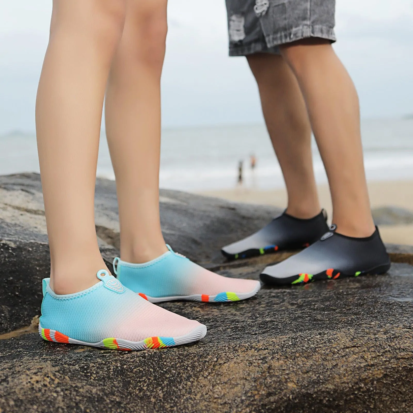 Beach Shoes Men - Breathable Couple Swimming Sneakers