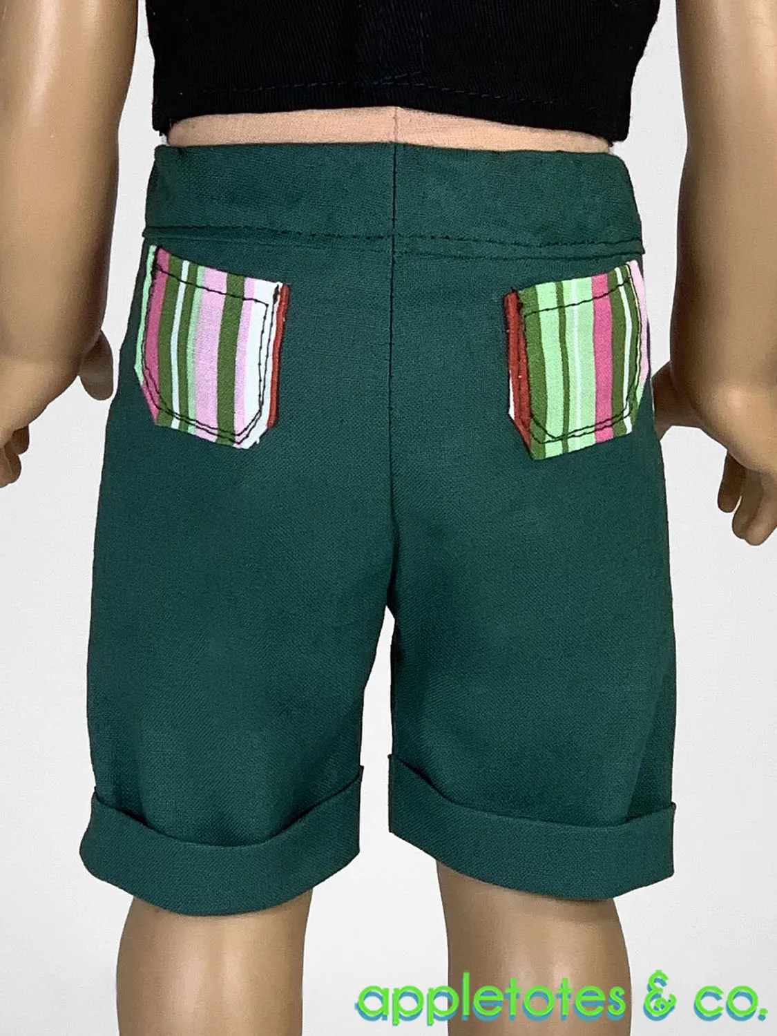 Bermuda Shorts 18 Inch Doll Sewing Pattern