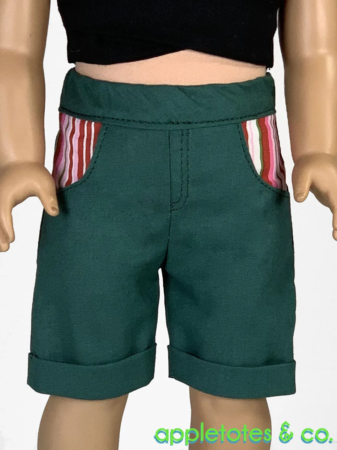 Bermuda Shorts 18 Inch Doll Sewing Pattern