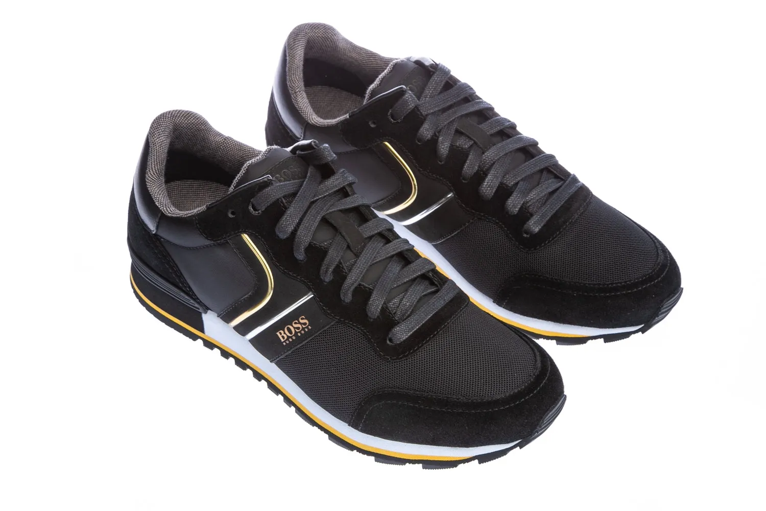 BOSS Parkour_Runn Trainer in Black & Gold