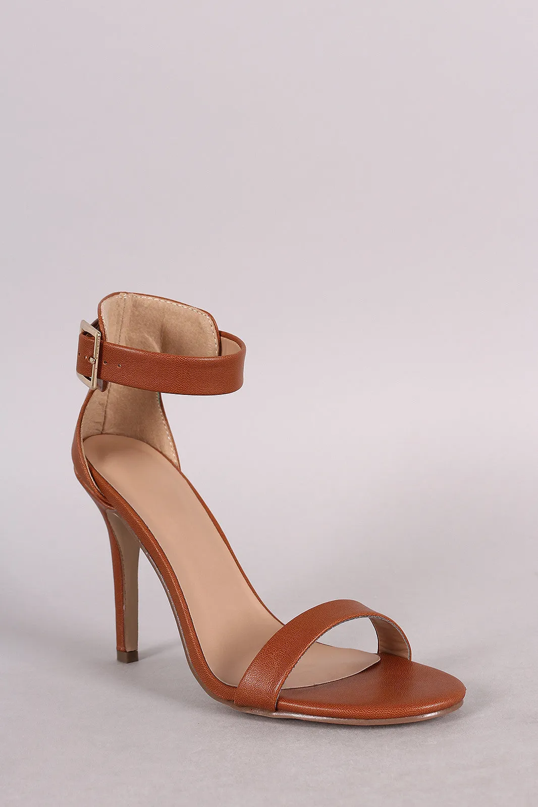 Breckelle Ankle Strap Open Toe Heel