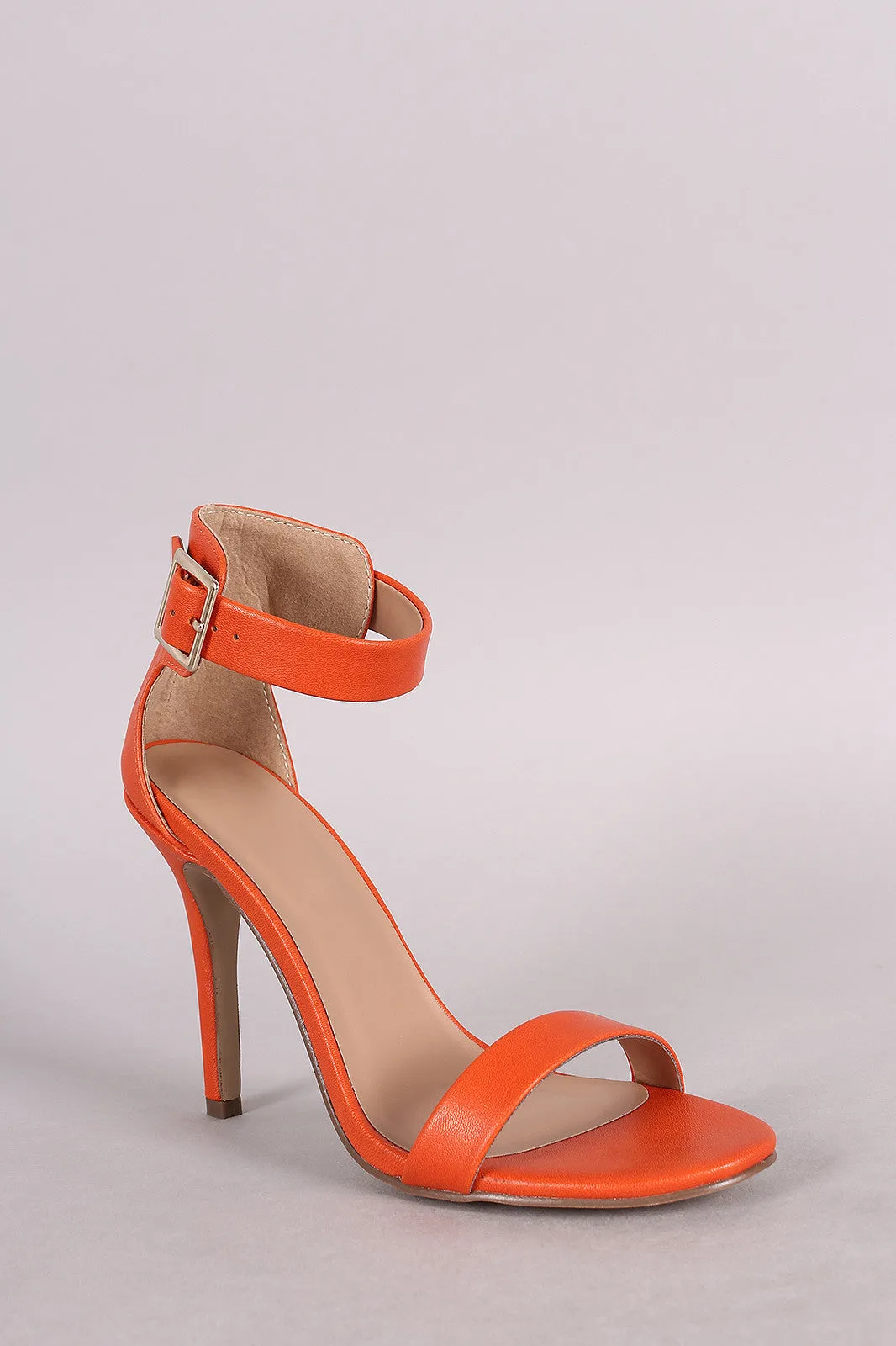 Breckelle Ankle Strap Open Toe Heel