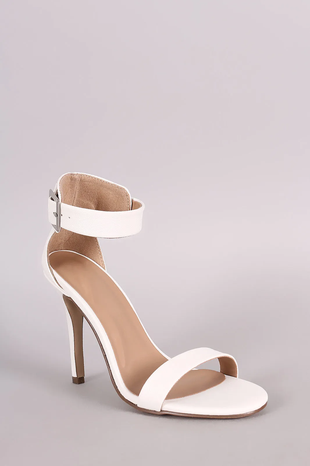 Breckelle Ankle Strap Open Toe Heel