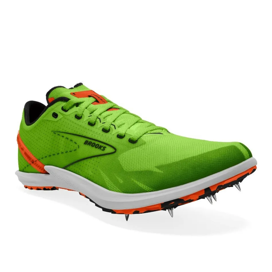 Brooks Draft XC Women's Running Shoes Green Gecko/Red Orange/White AW24