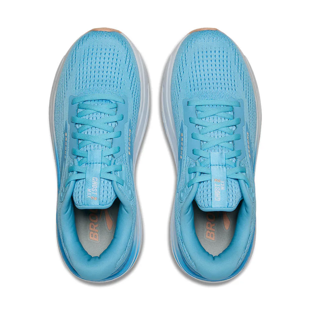 Brooks Ghost Max 2 (Womens) - Baltic Sea/Bonnie Blue/Peach