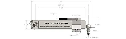 BulletProof Hitches Sway Control System for Reducing Trailer Sway - Attaches to Sway Control Ball Mount