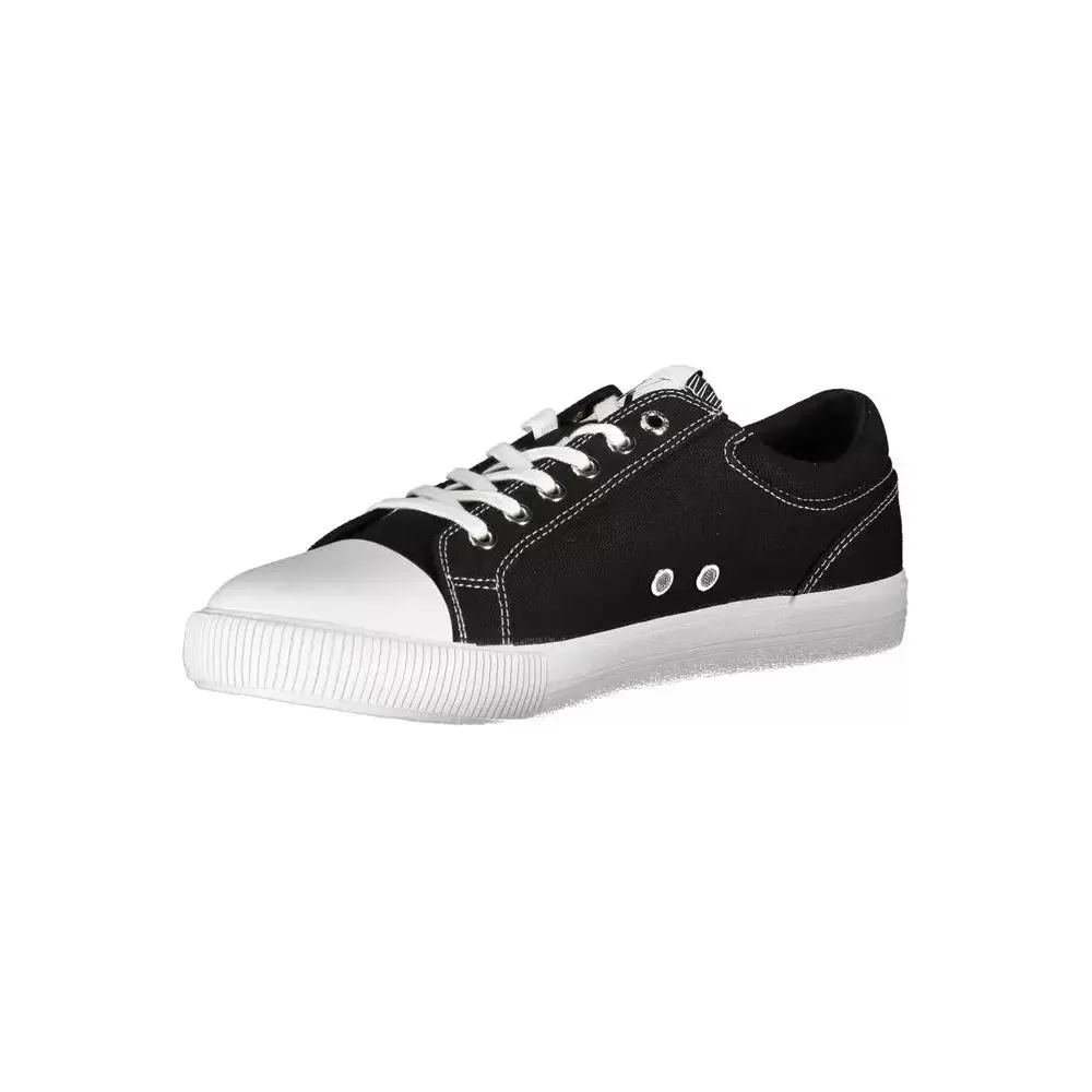 Calvin Klein Black Cotton Men Sneaker