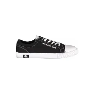 Calvin Klein Black Cotton Men Sneaker