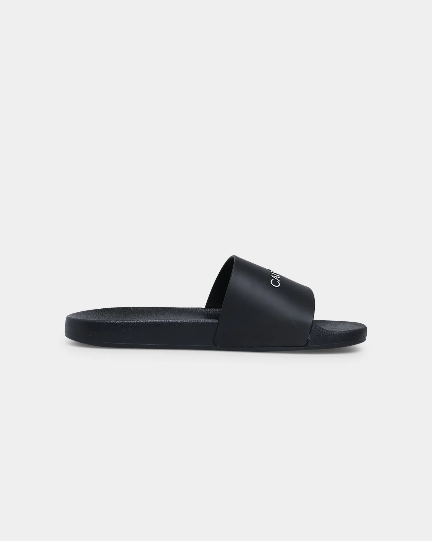 Calvin Klein Women's Institutional Slide White Black