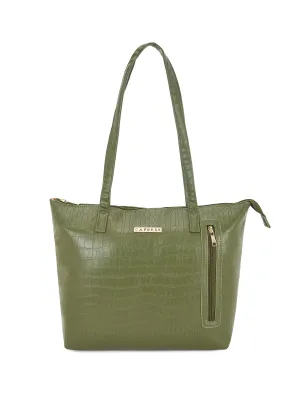 Caprese womens NATLIE T Large OLIVE Tote Bag