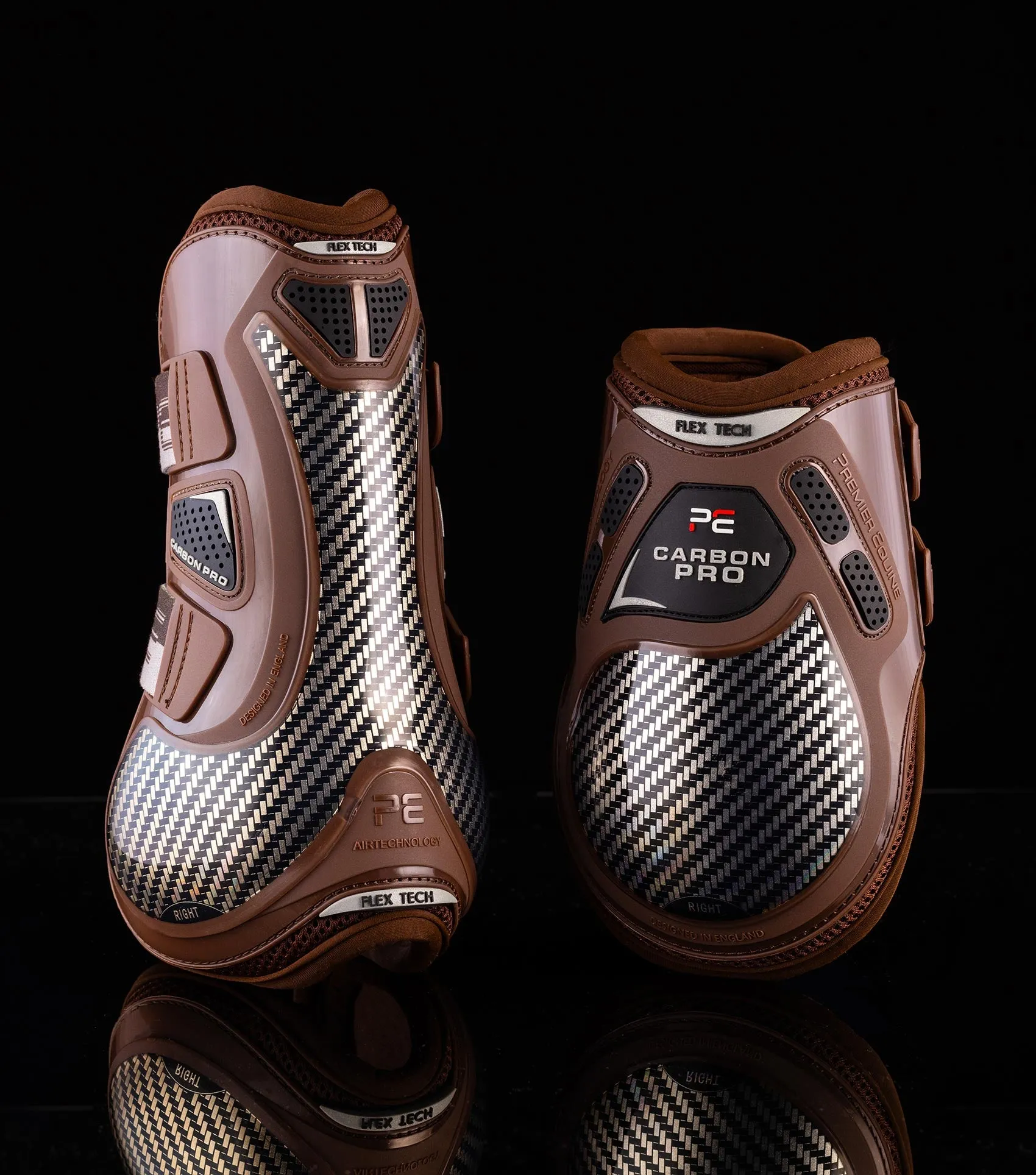 Carbon Pro Tendon Boots Brown