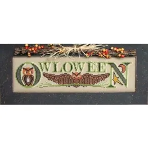 Charmed: Owloween Cross Stitch Pattern w/Charm