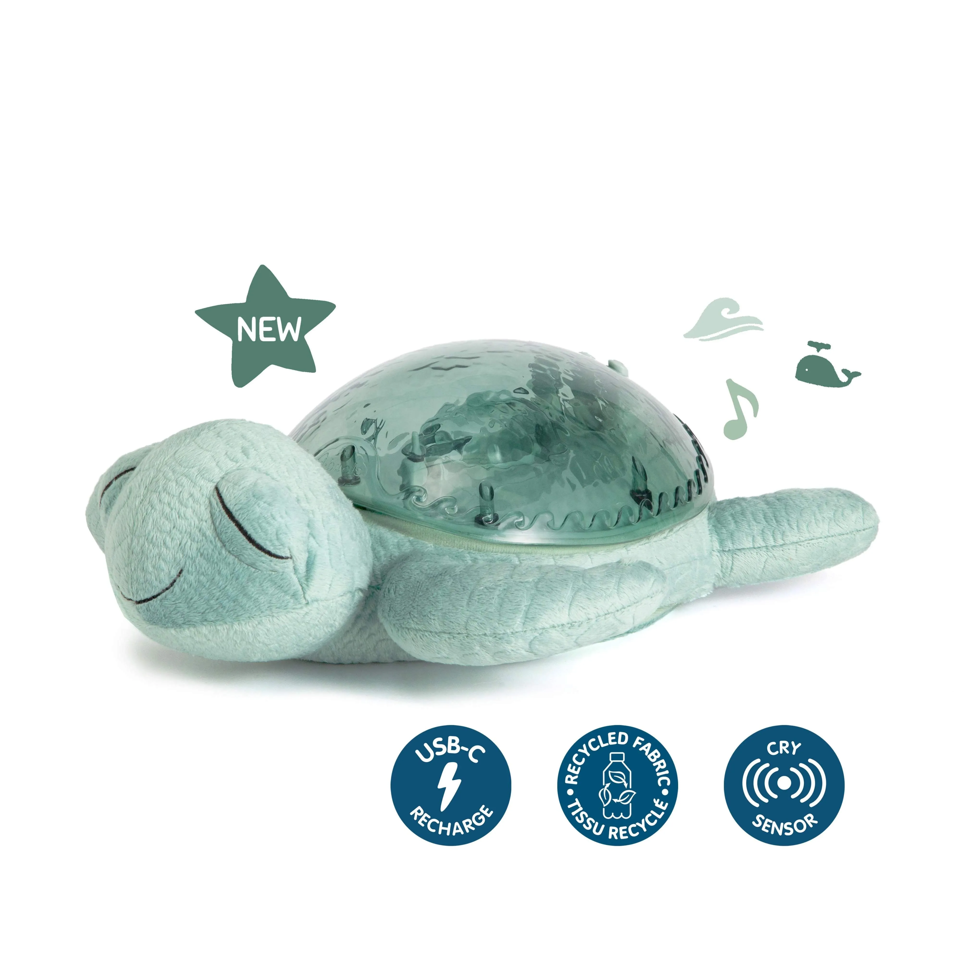 Cloud b -Tranquil Turtle™ Rechargeable | Green