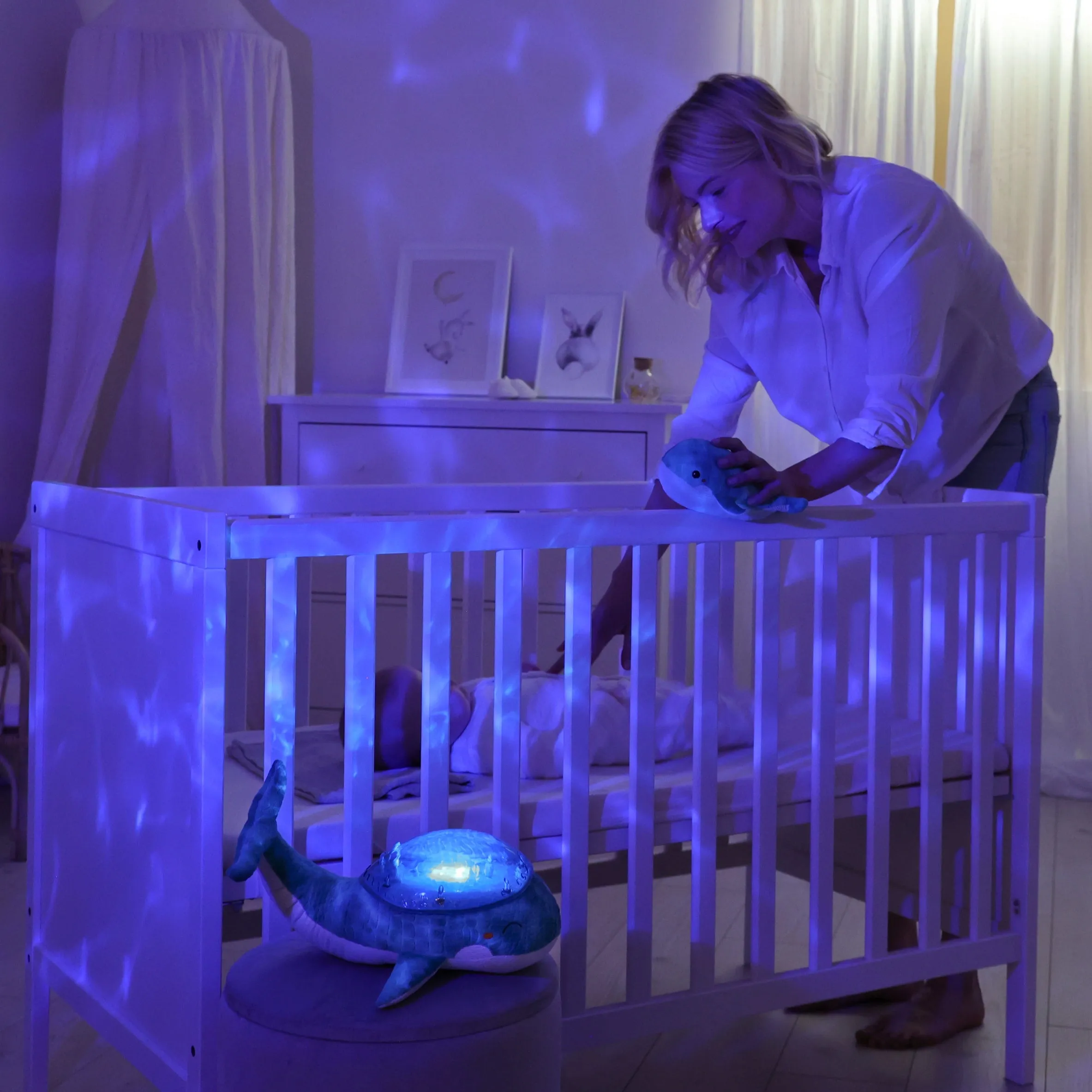 Cloud b -Tranquil Whale | Soothing Projector Nightlight Aqua