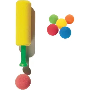 Colored Foam Sponge Balls & Foam Bat