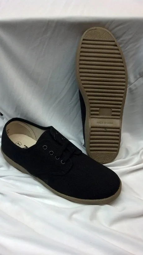 Cornelius -- Black Canvas Oxford -- Black