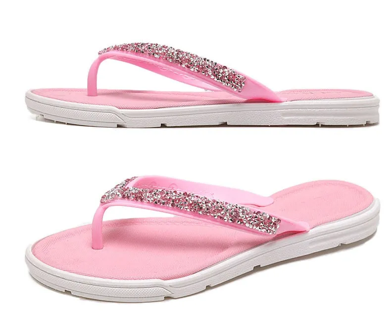 Crystal Flip Flops