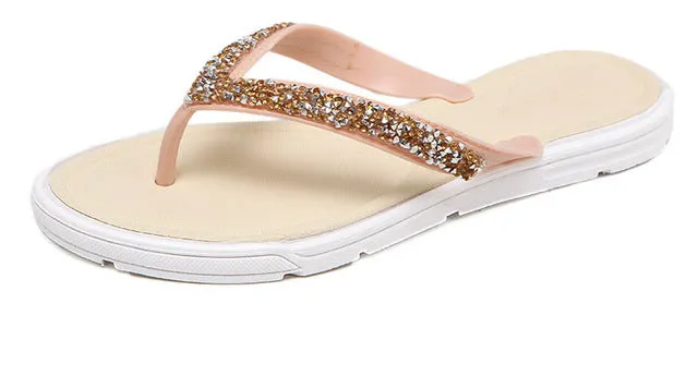 Crystal Flip Flops