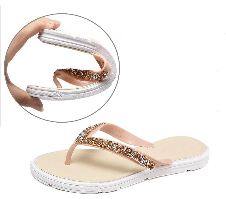 Crystal Flip Flops