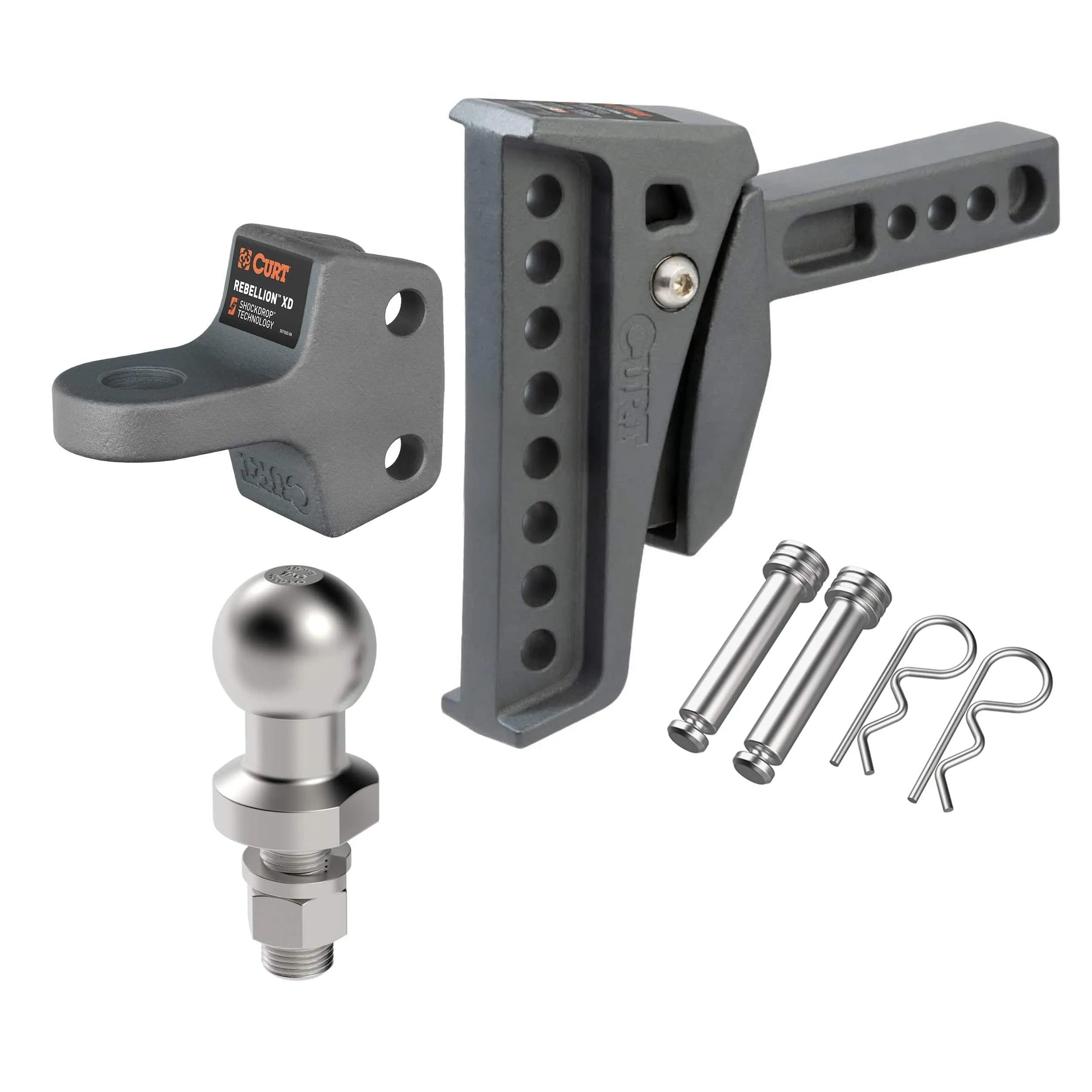 CURT Rebellion XD ShockDrop Ball Mount Kit