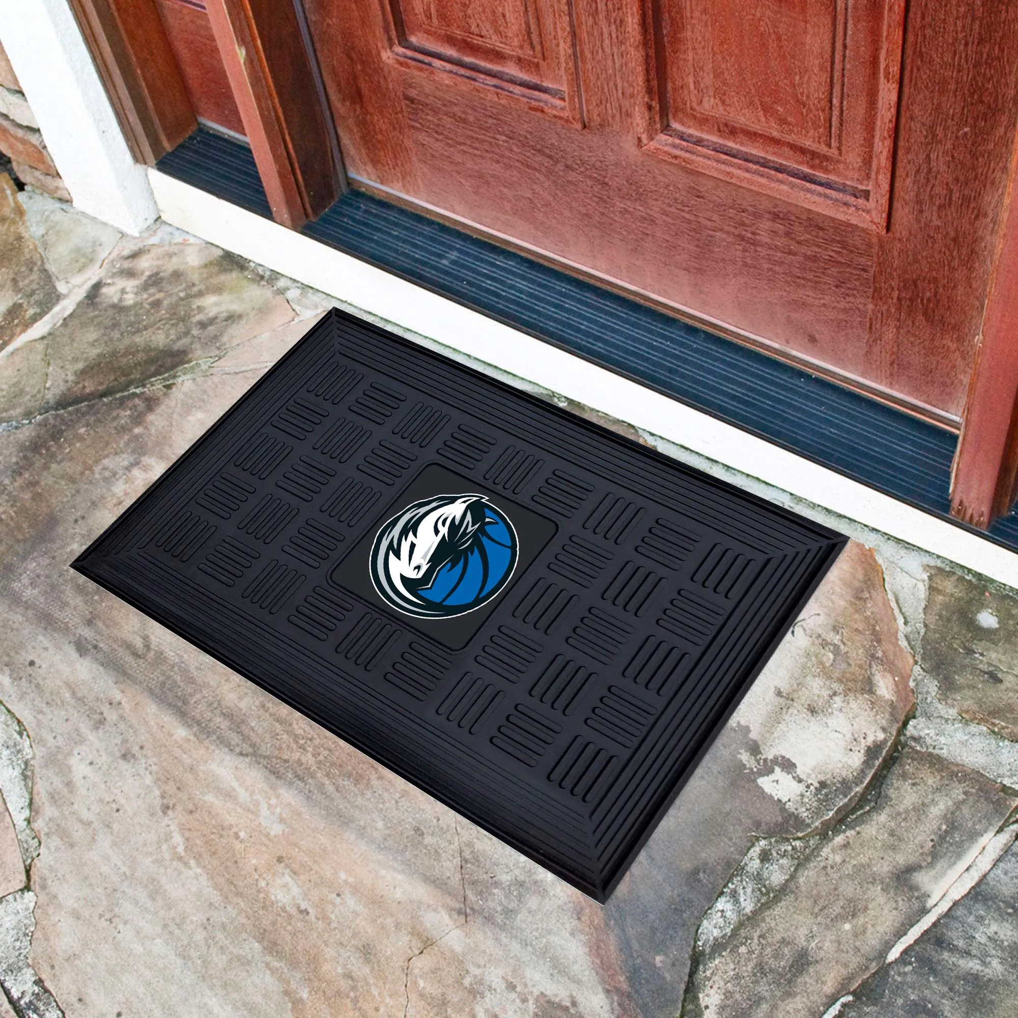 Dallas Mavericks Heavy Duty Vinyl Medallion Door Mat - 19.5in. x 31in.