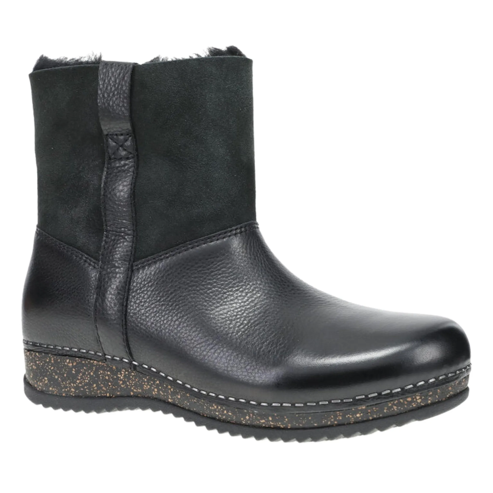 Dansko Women's McKenzie Boots - Black Waxy Milled