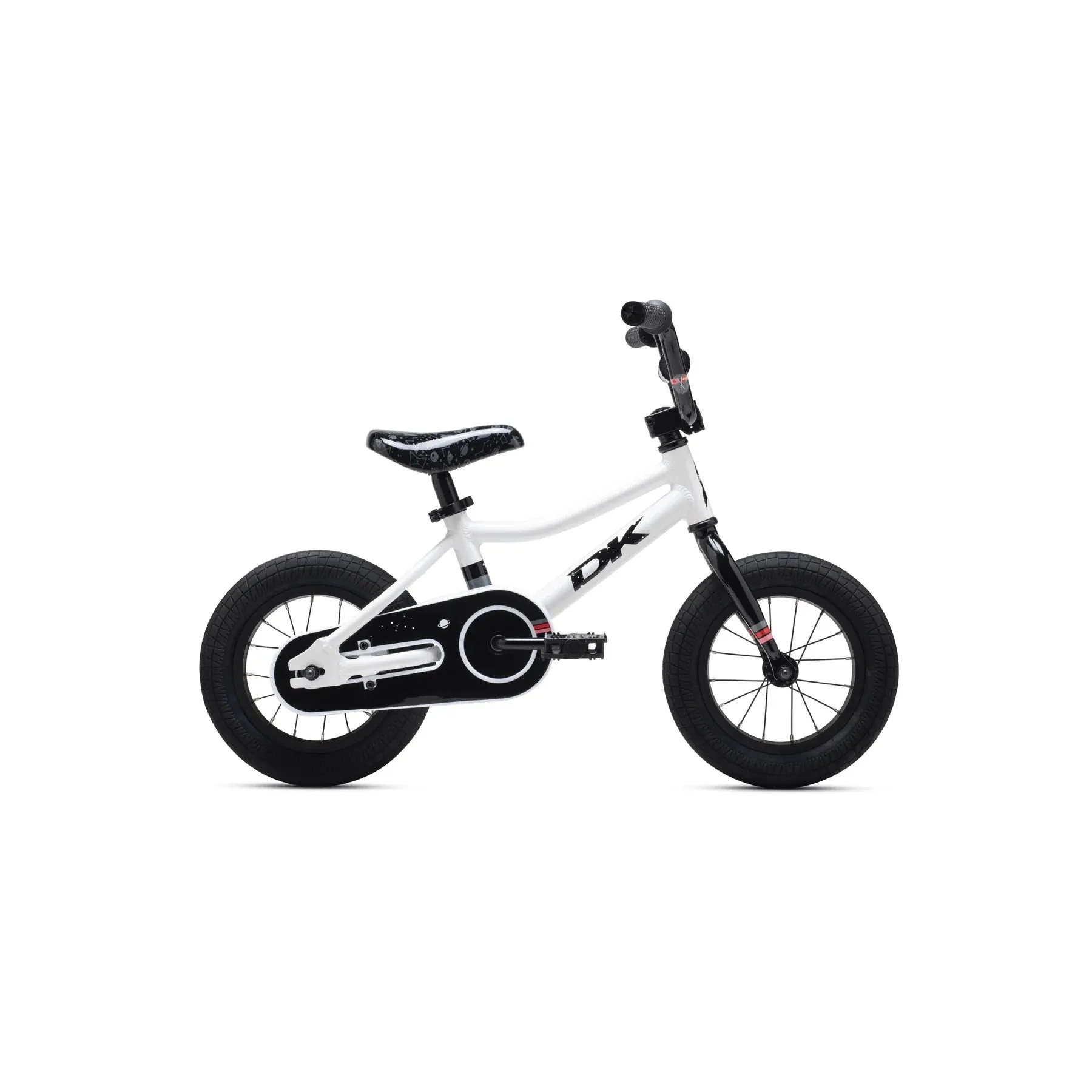 DK Devo 12″ Kids Complete BMX Bike - White