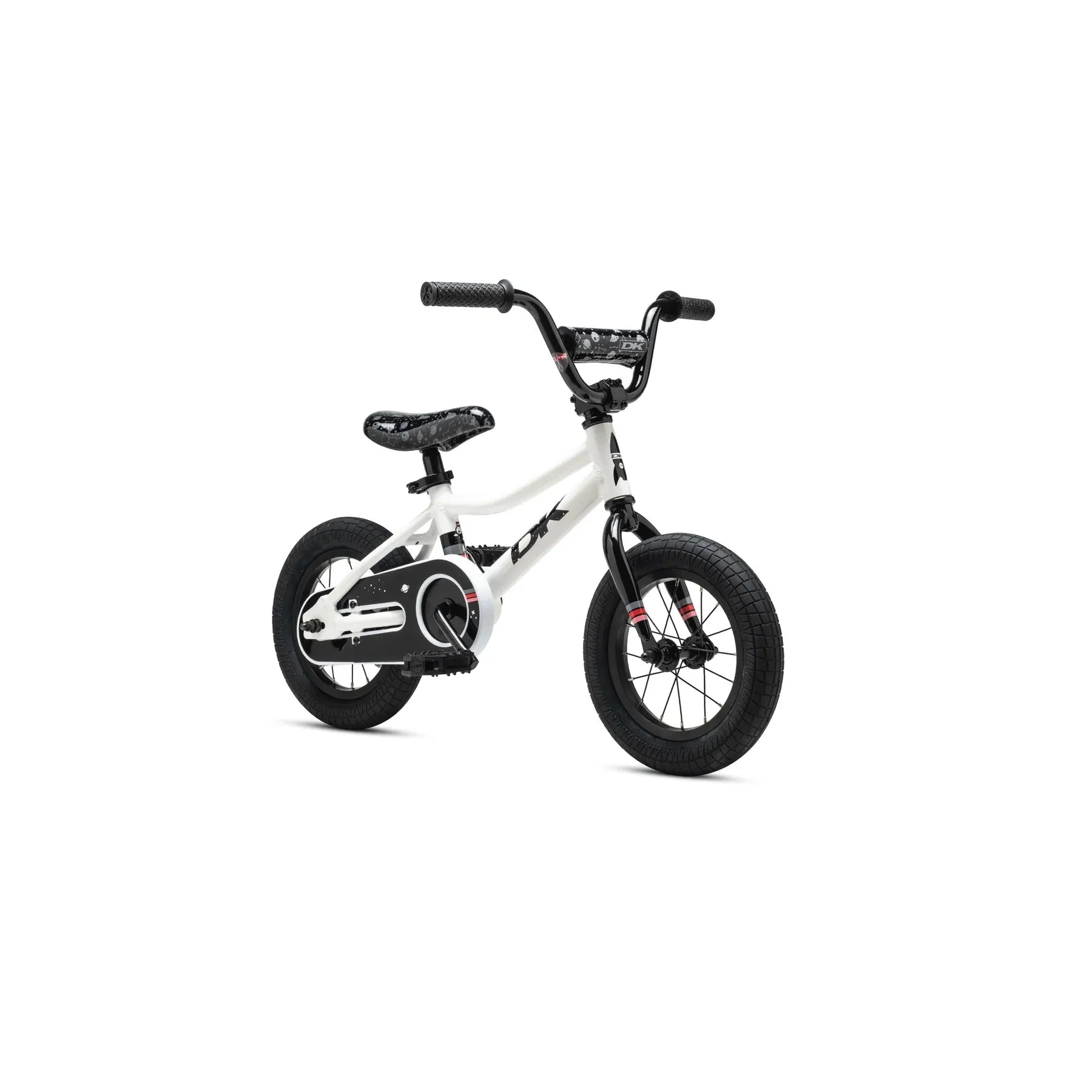 DK Devo 12″ Kids Complete BMX Bike - White