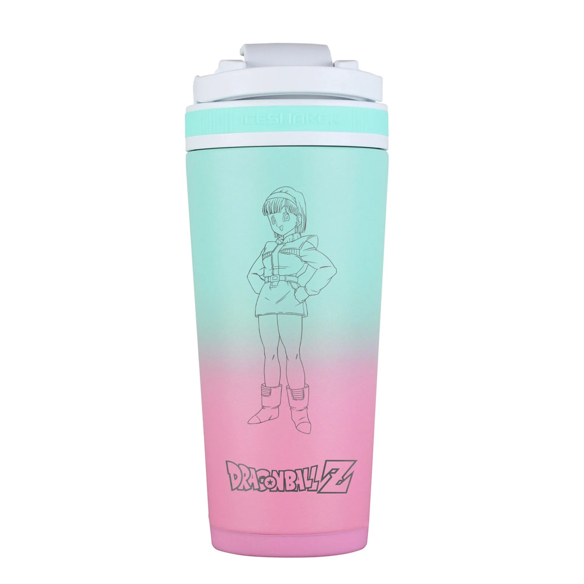 Dragon Ball Z Bulma 26oz Ice Shaker - Pink Mint Ombre