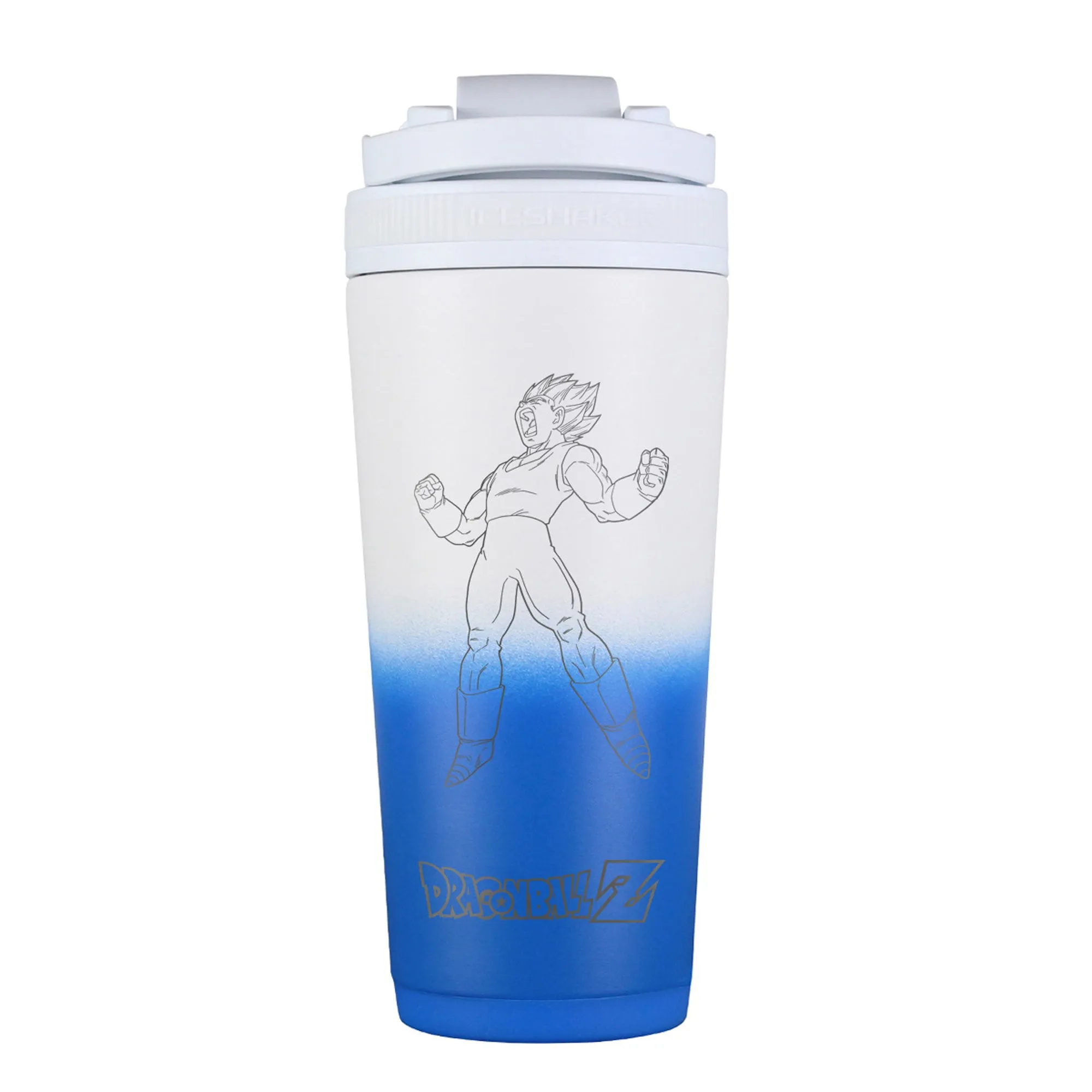 Dragon Ball Z Vegeta 26oz Ice Shaker - Royal White Ombre