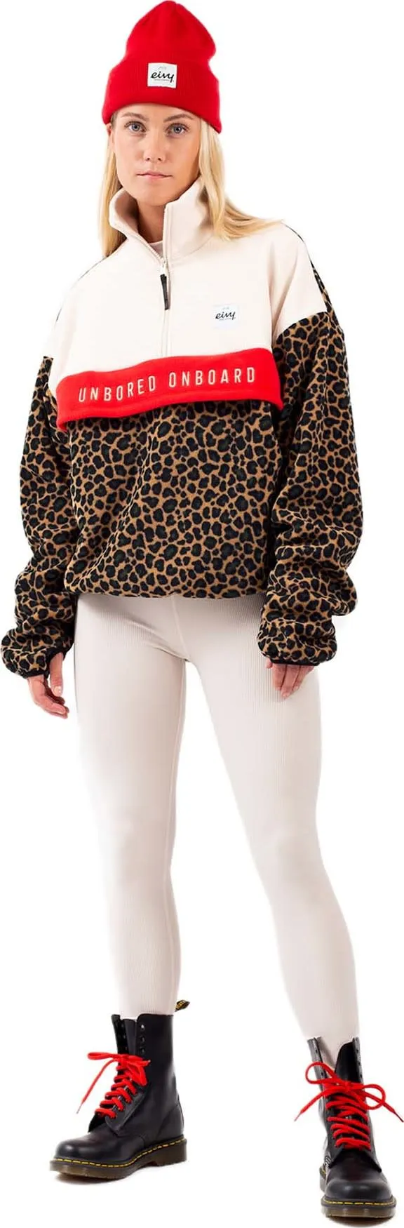 Eivy Women&#x27;s Ball Fleece Offwhite &amp; Leopard | Buy Eivy Women&#x27;s Ball Fleece Offwhite &amp; Leopard here | Outnorth