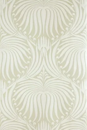 Farrow & Ball Wallpaper Lotus BP2041 Cream/Olive