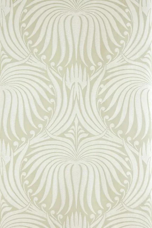 Farrow & Ball Wallpaper Lotus BP2041 Cream/Olive