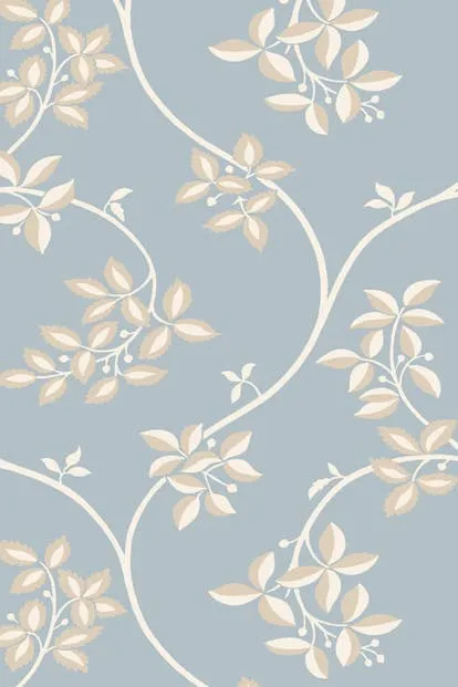 Farrow & Ball Wallpaper Ringwold BP1647 White/Blue