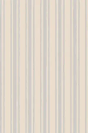 Farrow & Ball Wallpaper Tented Stripe ST1368 Sky Blue / Beige