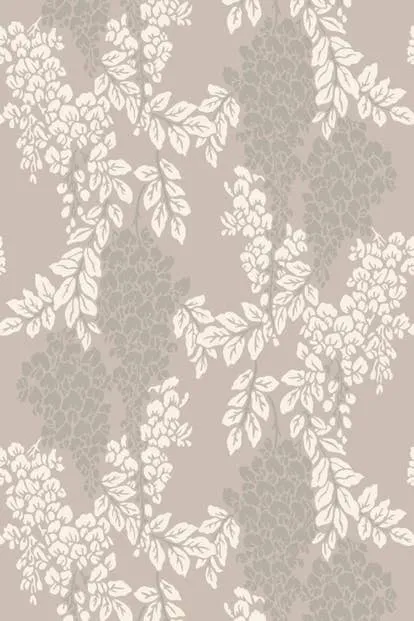 Farrow & Ball Wallpaper Wisteria BP2202 Off White/Taupe